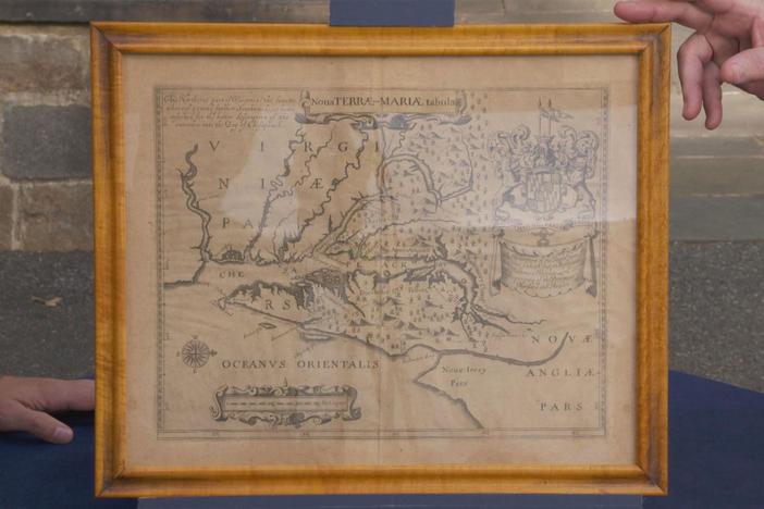 Appraisal: 1671 John Ogilby Maryland Colony Map