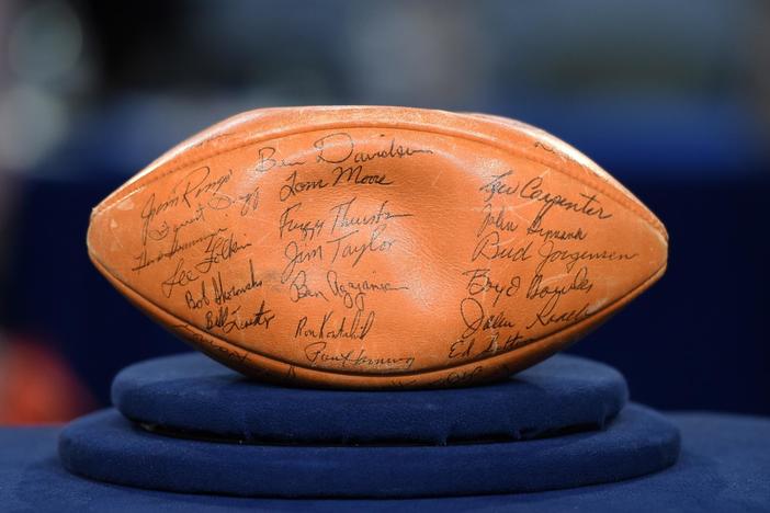 Appraisal: 1961 Green Bay Packers-signed Championship Football, from Tucson Hr 1.