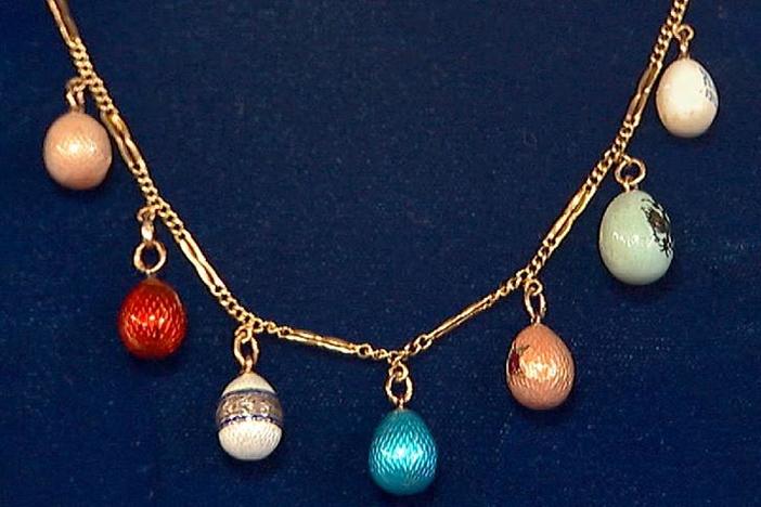 Appraisal: Russian Enamel Egg Necklace, ca. 1910, from Baton Rouge Hour 3.