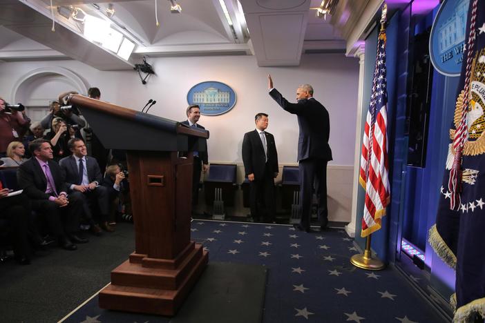 President Obama gave what is expected to be his final presidential press conference.