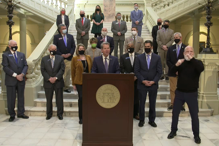 Governor Brian Kemp presents his teacher pipeline plan for Georgia.