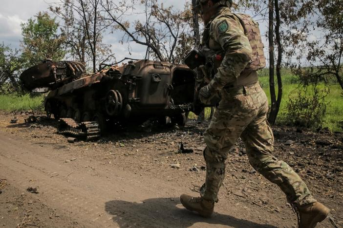 On the frontline with Ukrainian forces as they step up counteroffensive against Russia