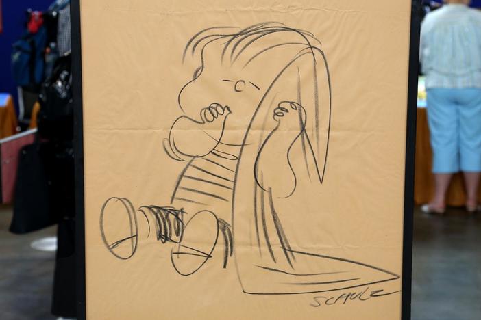 Appraisal: Charles Schulz Drawing & Letter, from Detroit Hour 3.