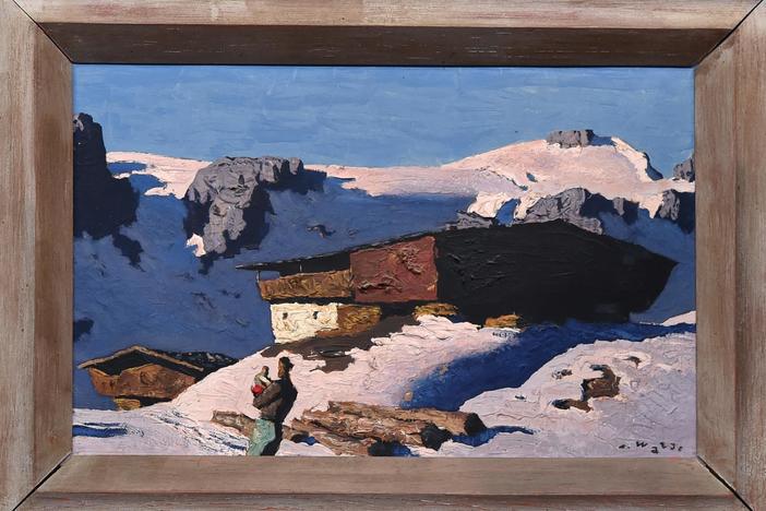 Appraisal: Alfons Walde Oil Painting, ca. 1935, from Tucson Hr 1.