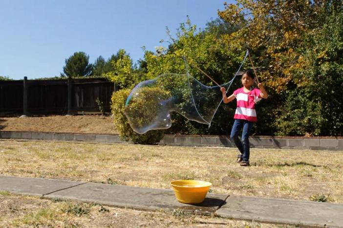 For a fun activity that kids of all ages can do, make these huge, mega bubbles with Mya.