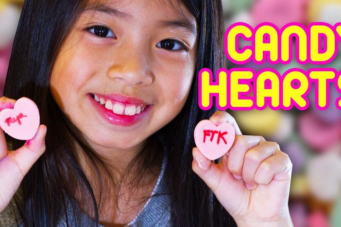 Make your own candy hearts for Valentine's Day! 