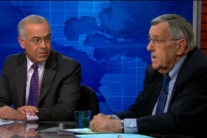 Columnists Mark Shields and David Brooks analyze the week's political stories.