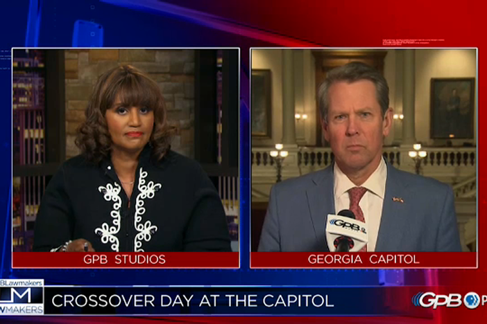 Interview with Governor Brian Kemp on Crossover Day.