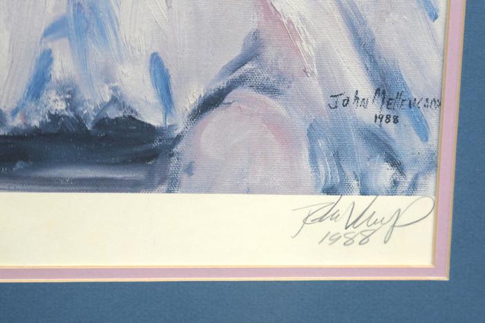Appraisal: 1988 & 1989 John Mellencamp Print & Oil Painting, in New Orleans Hour 1.