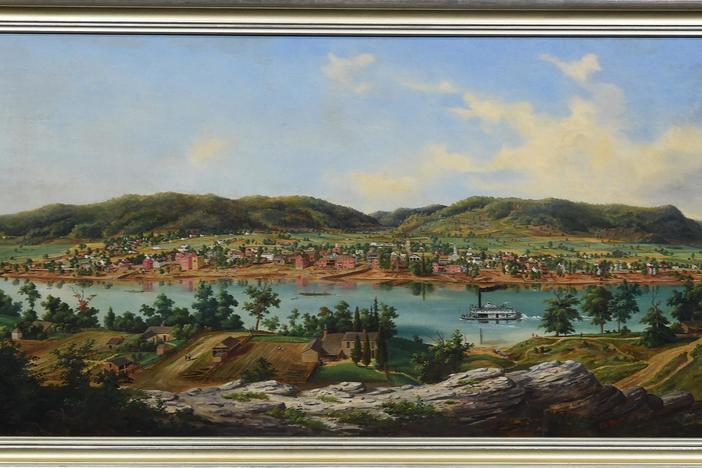 Appraisal: 1854 Edward Beyer Panoramic Oil, from Charleston, Hour 1.