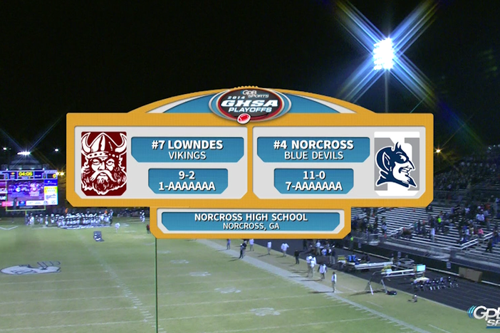It’s the second round of the GHSA Playoffs.  Lowndes is taking on Norcross for a chance at