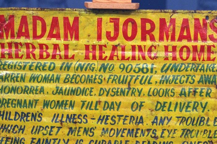 Appraisal: 20th-Century Nigerian Healer's Sign, from Vintage New Orleans.