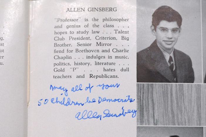Appraisal: 1943 Allen Ginsberg-signed Yearbook