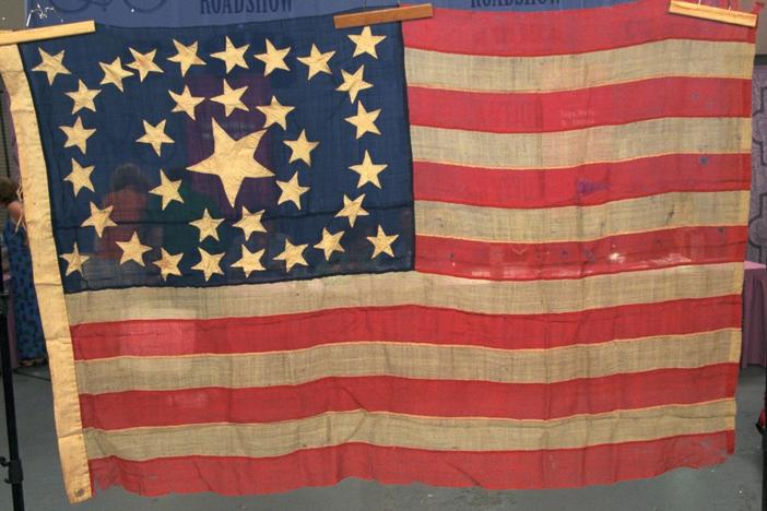 Appraisal: 34-Star Civil War Flag, from Vintage Miami.