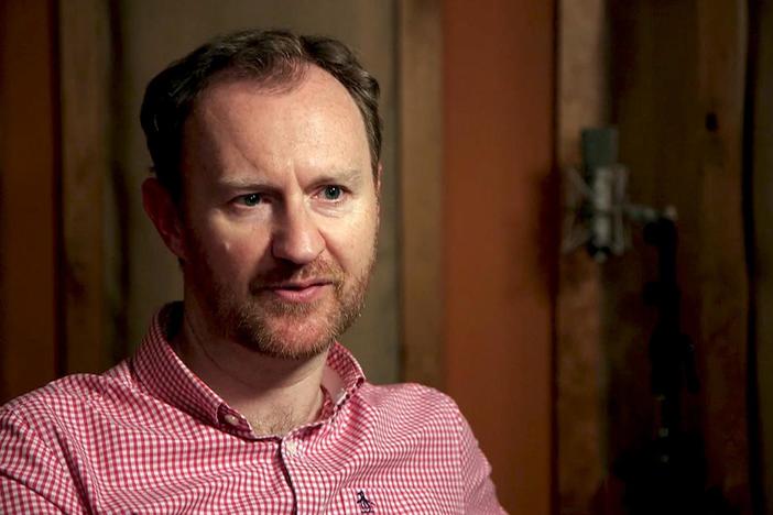 Series co-creator and actor Mark Gatiss (Mycroft) on the decision to take a trip in time.
