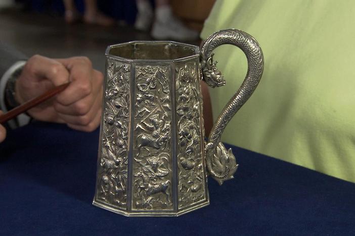 Appraisal: Chinese Export Silver Tankard, ca. 1830, from Little Rock Hr 2.