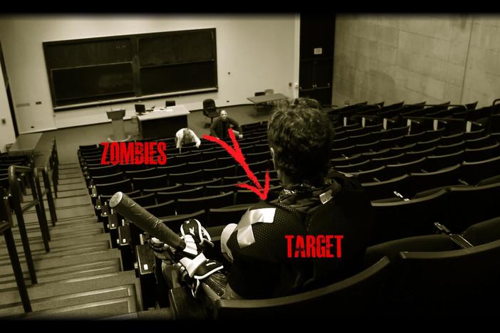You're being chased by zombies, and understanding tangent vectors may save your life.