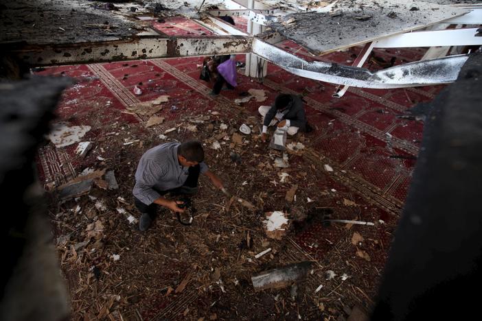 In Yemen's capital Sanaa, four bombings rocked two crowded mosques during Friday prayers.
