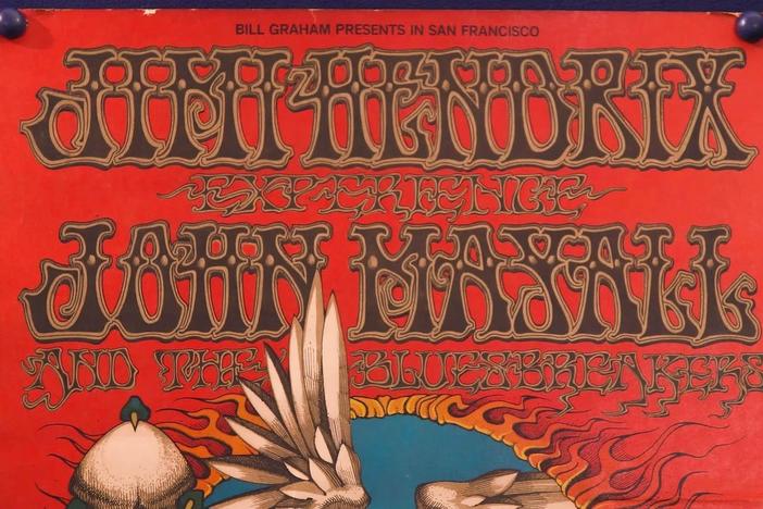 Appraisal: 1968 First Printing BG-105 Jimi Hendrix Poster