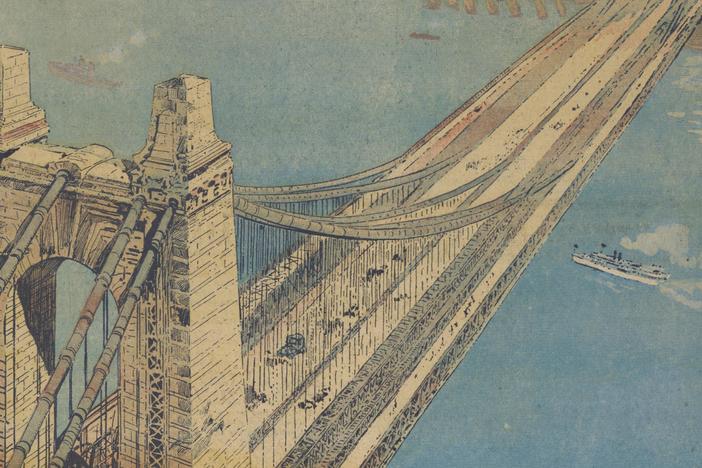 How Joseph Pulitzer challenged the one-penny pedestrian toll on the Brooklyn Bridge.