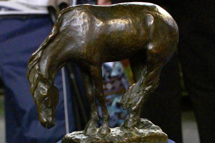Appraisal: 1905 Solon Borglum "Horse Grazing" Bronze, from Cincinnati Hour 2.