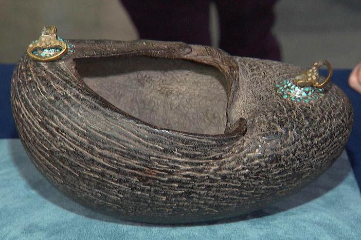 Appraisal: Late 19th-Century Kashkul Begging Bowl, from Spokane, Hour 1.