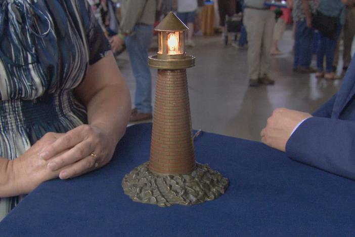 Appraisal: WWII Trench Art Lighthouse Lamp, from Birmingham, Hour 3.