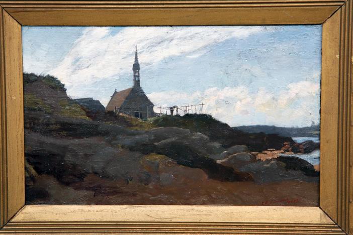 Appraisal: 1883 Edward Emerson Simmons Oil, from Seattle Hour 2.
