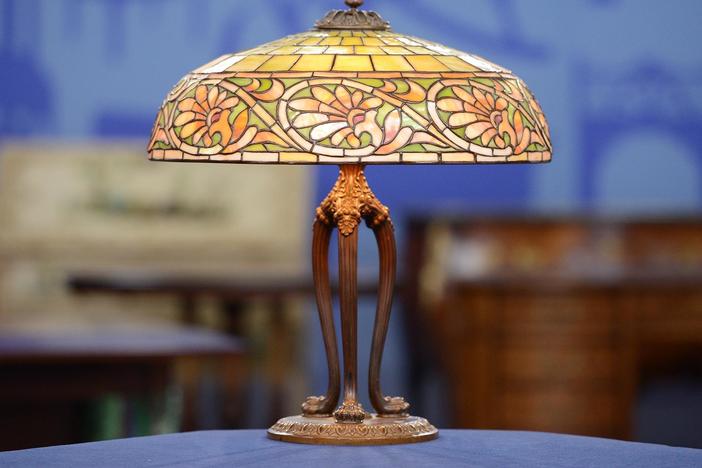 Appraisal: 1906 Duffner & Kimberly "Greek" Lamp, from Albuquerque, Hour 1.