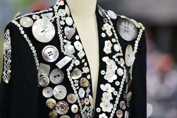Appraisal: Mother-of-Pearl Button Suit, ca. 1970