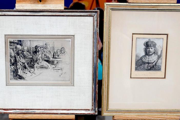 Appraisal: Rembrandt & Whistler Etchings, from Baton Rouge Hour 1.