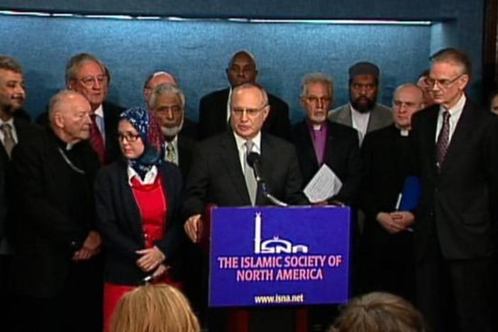 Religious leaders held an "emergency" interfaith meeting to address anti-Muslim bigotry.