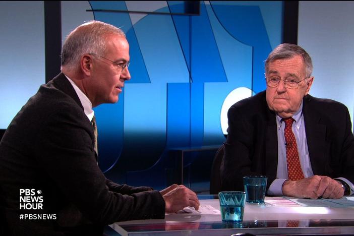 Mark Shields and David Brooks join Judy Woodruff o the discuss the week’s news.