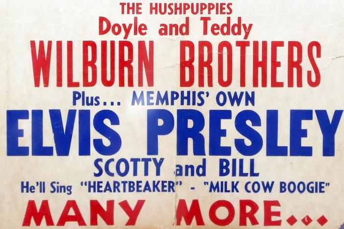 Appraisal: 1955 Elvis Presley Concert Poster, from Kansas City Hour 3.