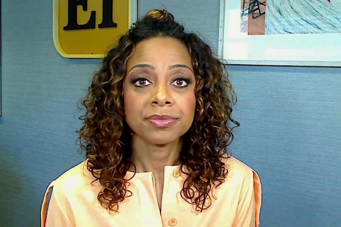 "Entertainment Tonight" host Nischelle Turner reacts to the Golden Globes.