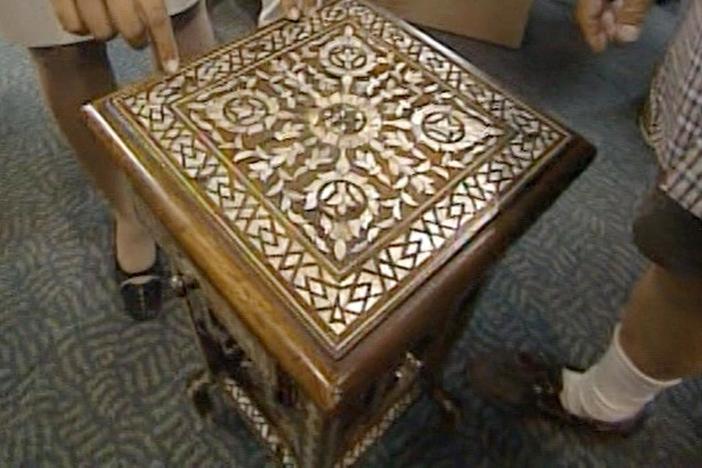 Appraisal: Inlaid Table, ca. 1900, from Vintage New York.