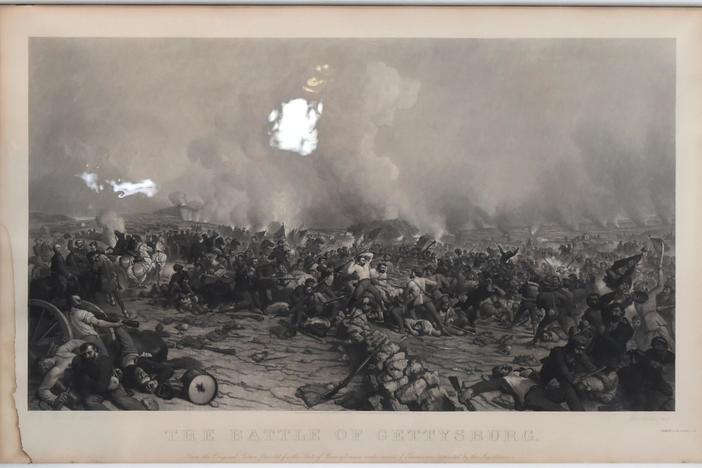 Appraisal: 1872 Peter Rothermal "Battle of Gettysburg" Print, from Tucson Hr 1.
