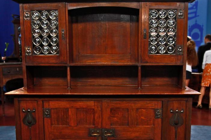 Appraisal: English Arts and Crafts Sideboard, ca. 1905, from Corpus Christi Hour 3.