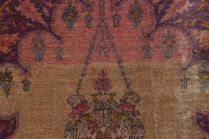 Appraisal: Kayseri Silk Prayer rug, ca. 1915