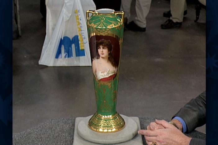 Appraisal: Dresden Porcelain Vase, ca. 1910, from Vintage Las Vegas.