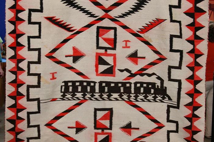 Appraisal: Navajo Transitional Pictorial Weaving, ca. 1890