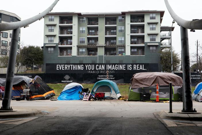 Texas' homeless suffer due to lack of public housing as public camping is criminalized