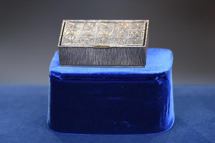 Appraisal: 1972 Gerald Benney Silver & Gold Box, from New York City, Hour 2.