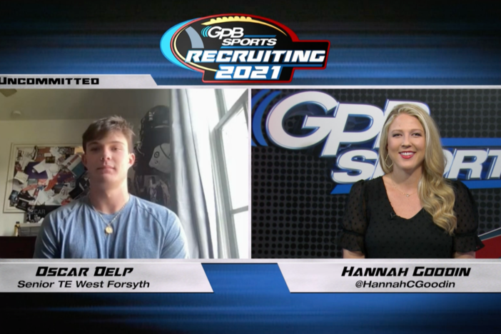 GPB’s Hannah Goodin talks to West Forsyth TE Oscar Delp about his recruiting process.