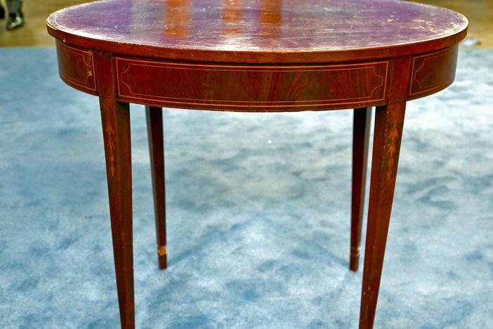 Appraisal: Federal Center Table, ca. 1790, from Detroit Hour 2.