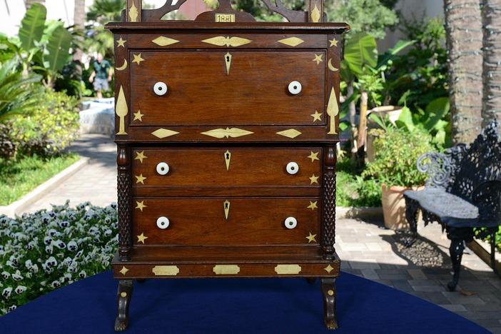 Appraisal: 1881 Child Chest Of Drawers