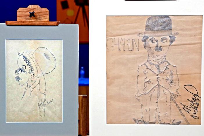 Appraisal: Michael Jackson Drawings, ca. 1973, from Anaheim Hour 1.
