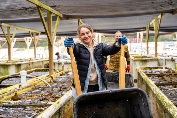 Shailene discovers how abalone and purple sea urchin are being sustainably harvested.