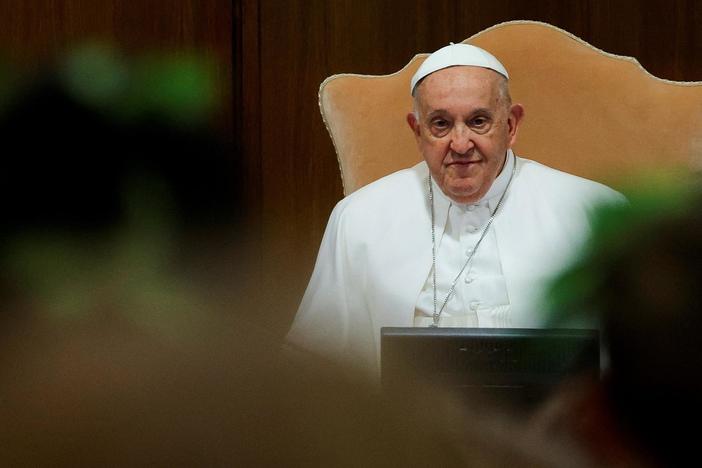 Pope apologizes for using slur while discussing opposition to gay men in priesthood