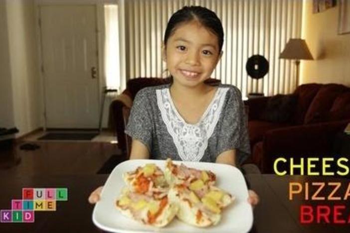 Make cheesy and delicious pizza bites with Mya, The Full-Time Kid!